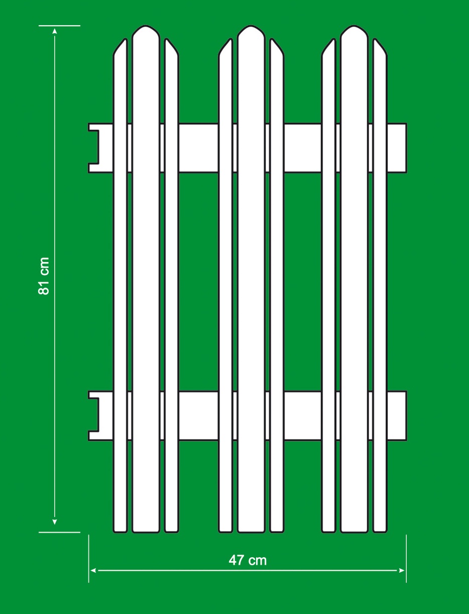 ALDOTRADE Zahradní plůtek Mega 4,7m