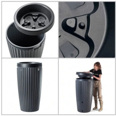 Sud na dešťovou vodu MIKA 240l antracit 