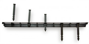 ALDOTRADE Neviditelný plastový obrubník 4,5x8x100 cm