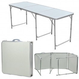 ALDOTRADE Skládací kempingový stůl 180x60x70 cm