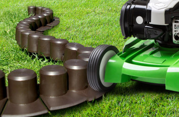 ALDOTRADE zahradní palisáda Happy obrubník lem trávníku 4m hnědá