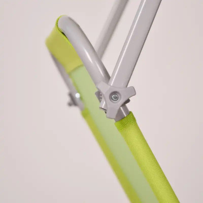 ALDOTRADE Zahradní plážové skládací lehátko se stříškou Palm zelené