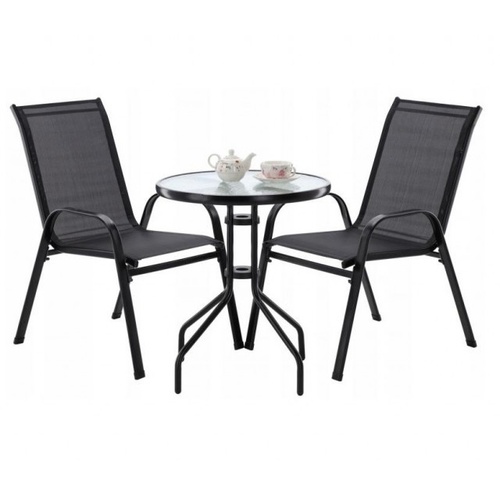 ALDOTRADE Zahradní balkónový set STELA černý