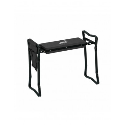 Klekátko-sedátko zahradní černé 59 x 27,5 x 49cm