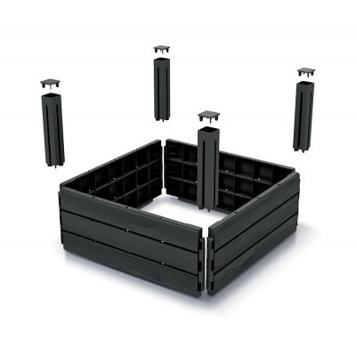 Vyvýšený záhon BASE PLANT 61,8 cm - antracit