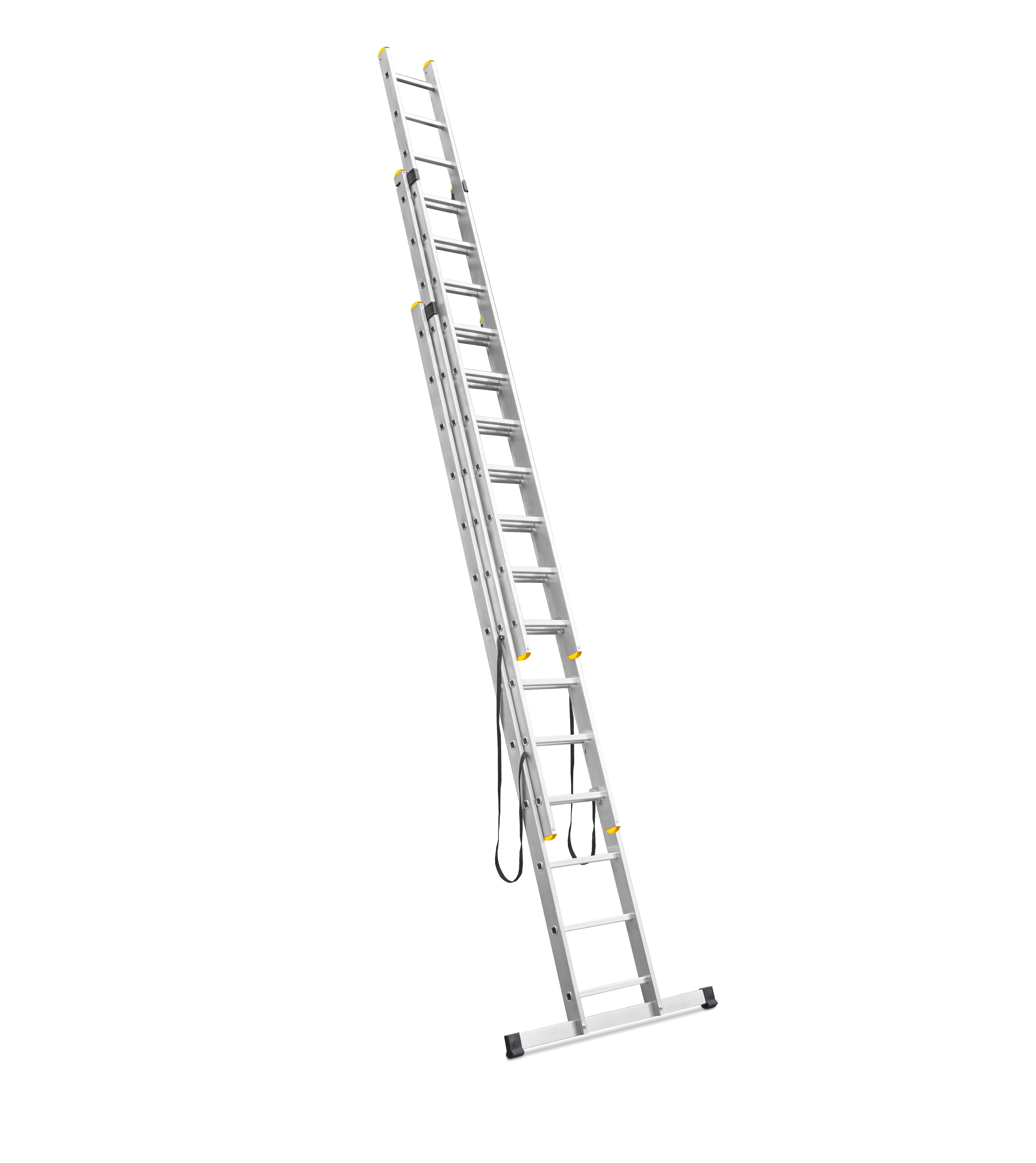 ALDOTRADE Hliníkový žebřík 3x13 příček PROFI třídílný