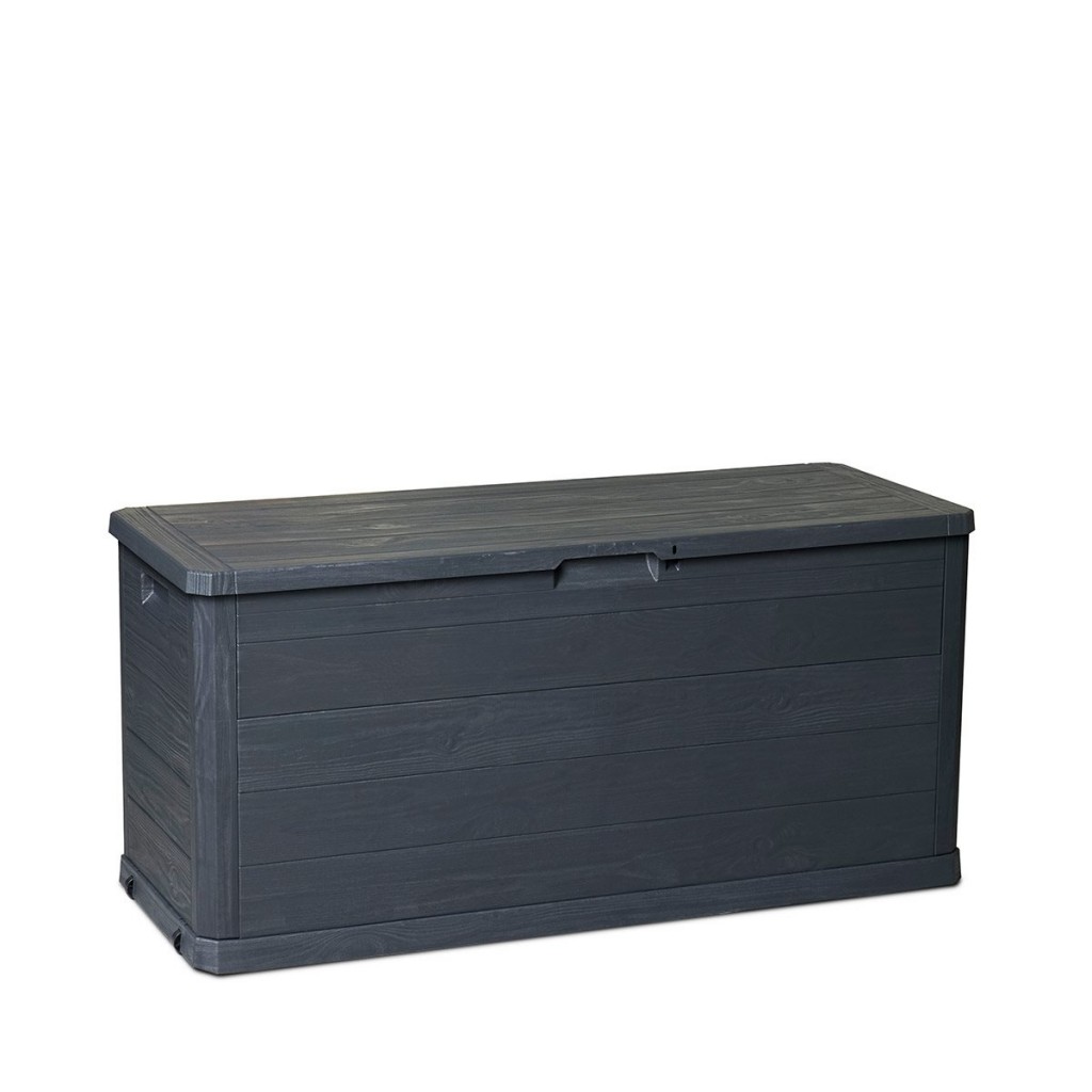 ALDOTRADE Zahradní úložný box dřevo 280l antracit