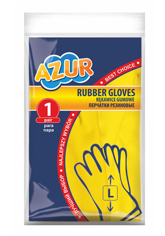 rukavice úklidové AZUR vel. L latexové