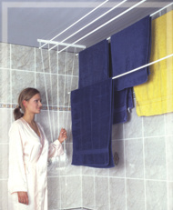 ALDOTRADE Stropní sušák na prádlo Ideal 6 tyčí 220 cm