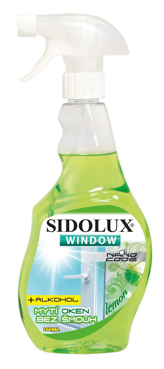 čistič oken SIDOLUX Window NANO CODE Lemon