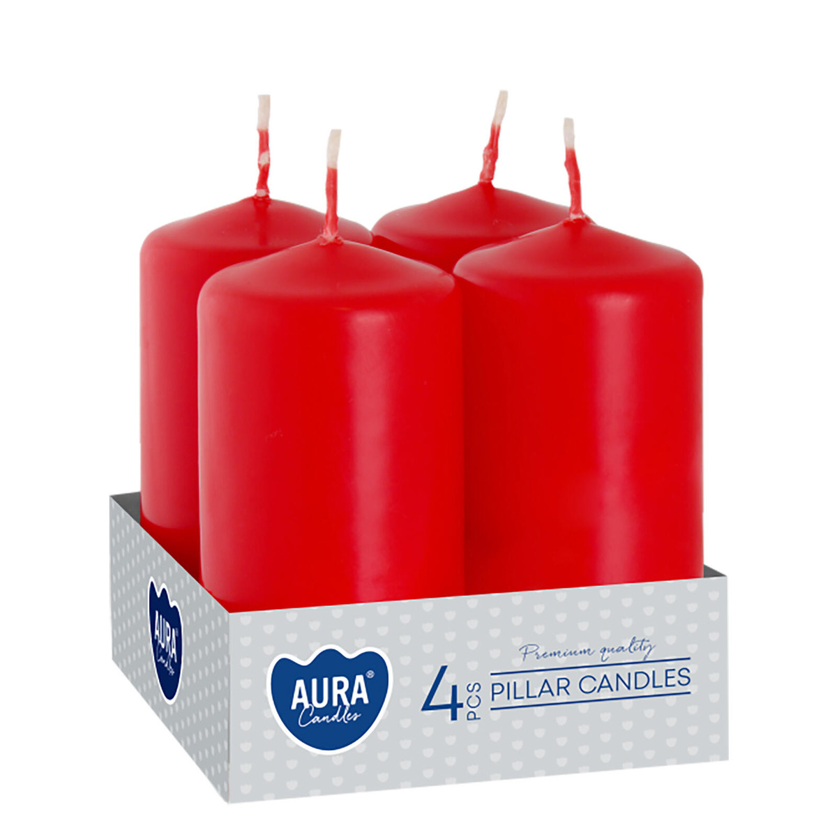 svíčka adventní 80x40mm ČRV (4ks)