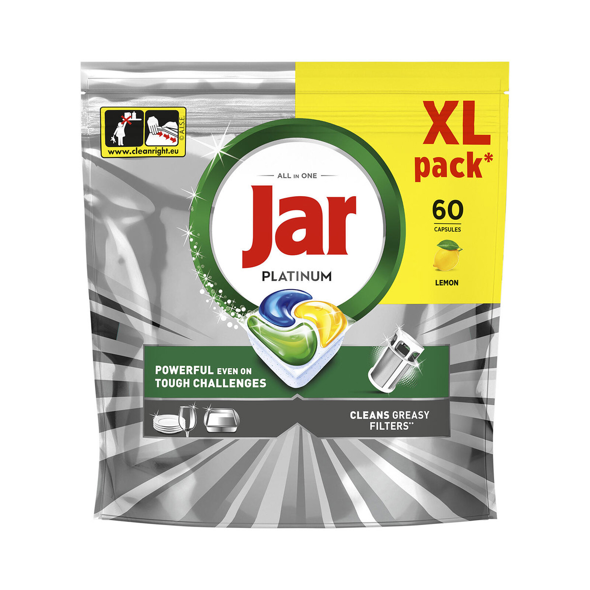 JAR tablety do myčky Platinum Yellow (60ks)