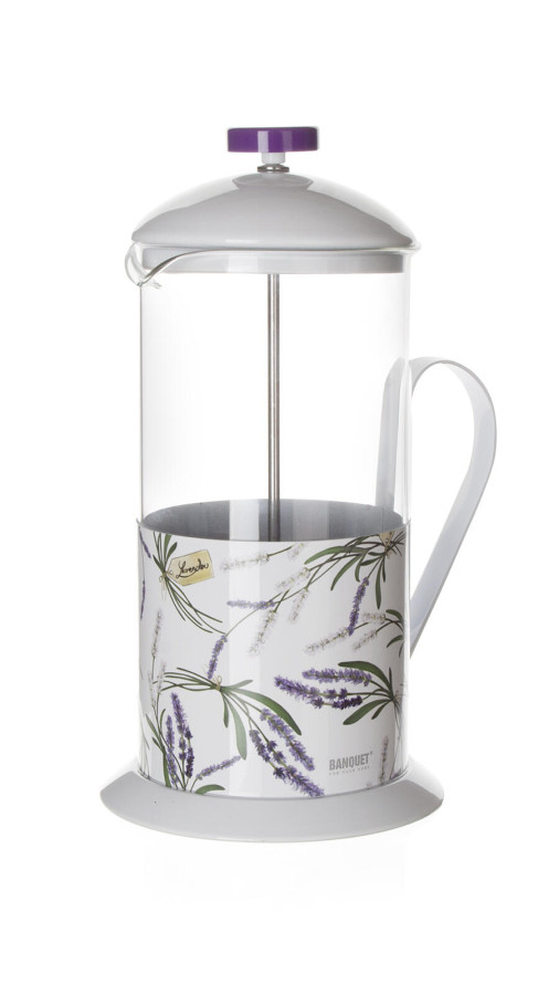 konvice na kávu LAVENDER 1l sklo+PH BÍ