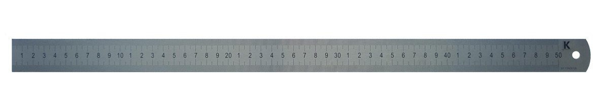 měřítko ocel.  500mm INOX KMITEX