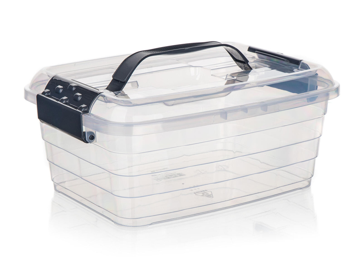 box úložný VILARD  5l,29x22x13cm,víko,klip,madlo,PH TRA/KOUŘ