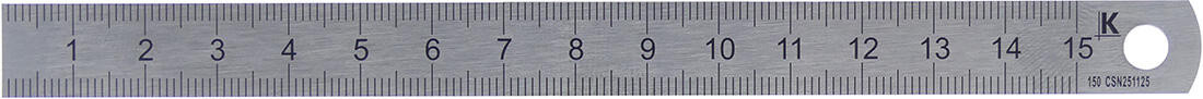 měřítko ocel.  300mm INOX KMITEX