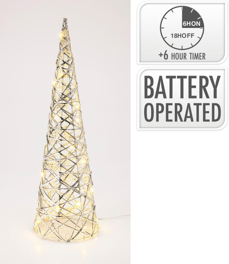 dekorace PYRAMIDA 40cm LED STŘ s časovačem