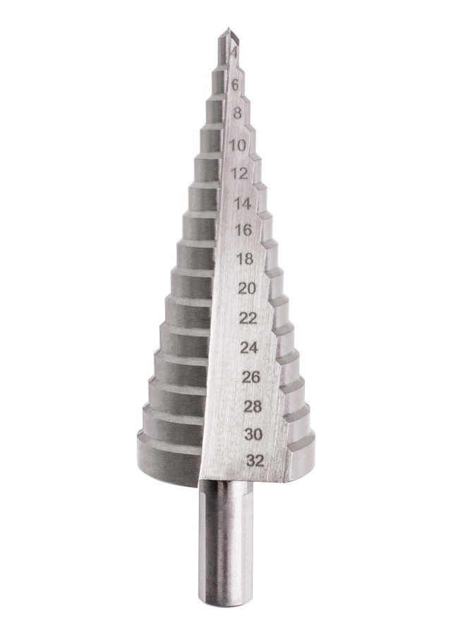 vrták stupňovitý HSS 4-32mm  15st.