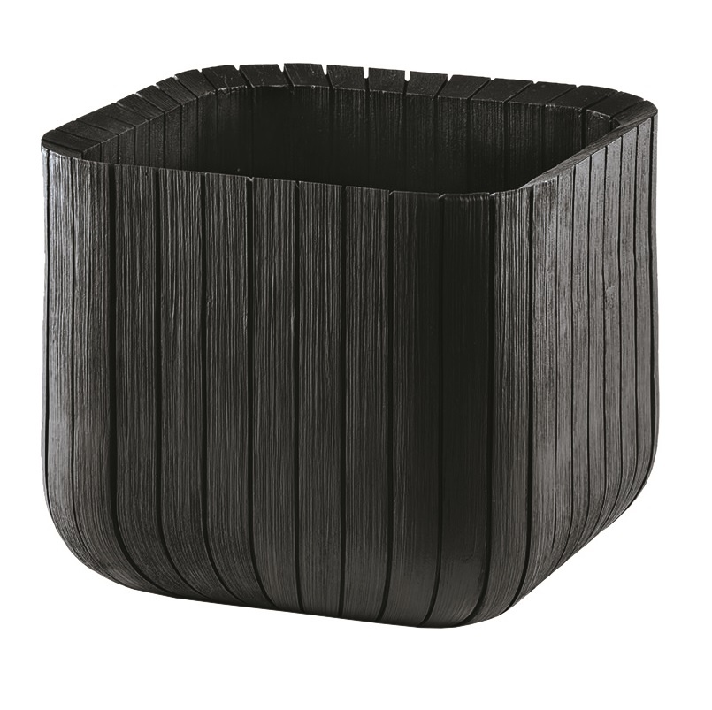 KETER Květináč Cube Planter S – hnědá