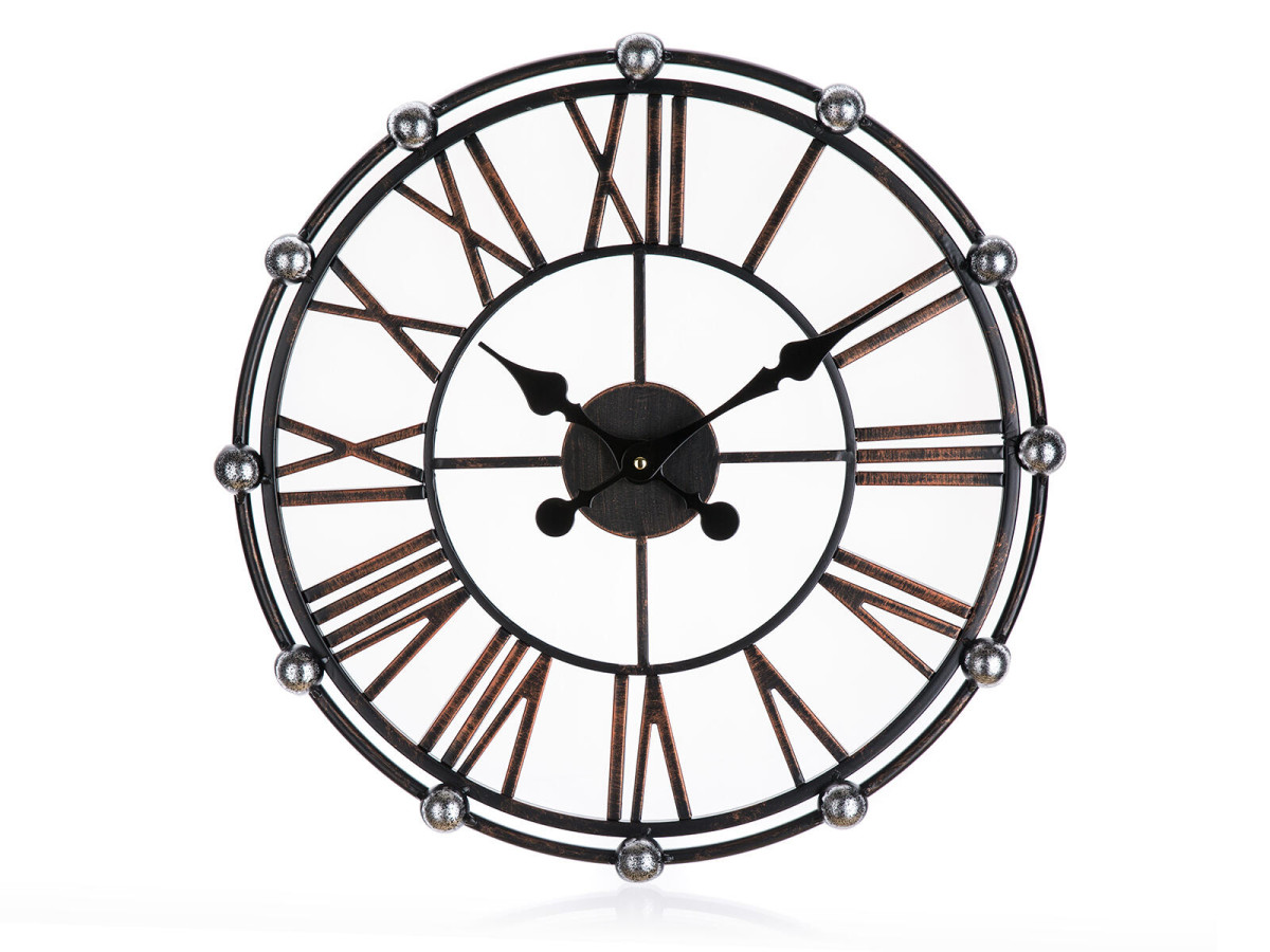 hodiny nástěnné pr.50cm BRONZ