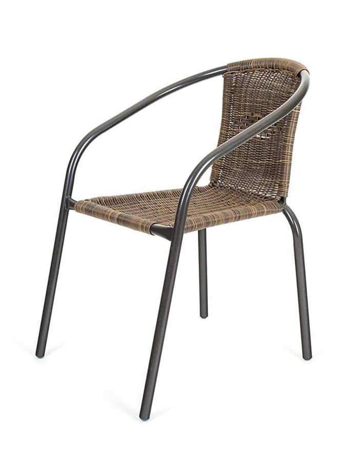 židle zahradní 64x53x73cm ratan PVC HN/ocel