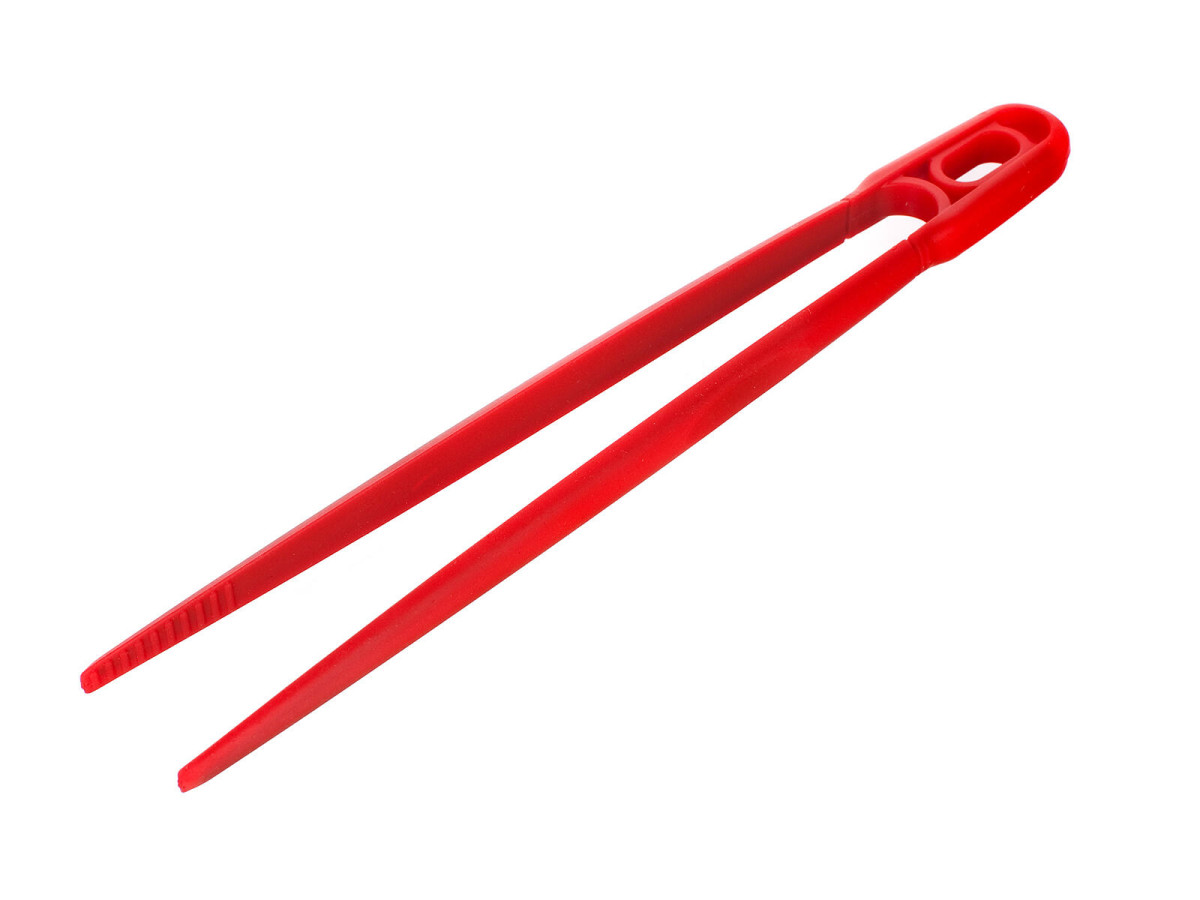 pinzeta kuchařská 30cm sil.ikon CULINARIA RED