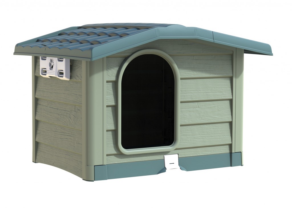 ALDOTRADE Psí bouda Bungalow velká 110x94x77cm – béžová