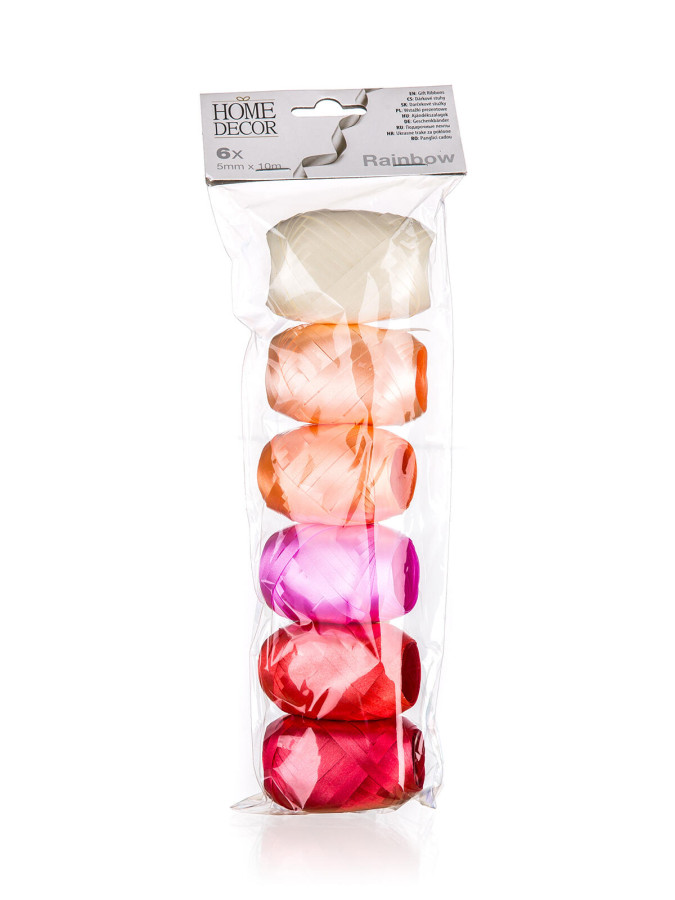 stuha RAINBOW 10m mix barev ČRV (6ks)