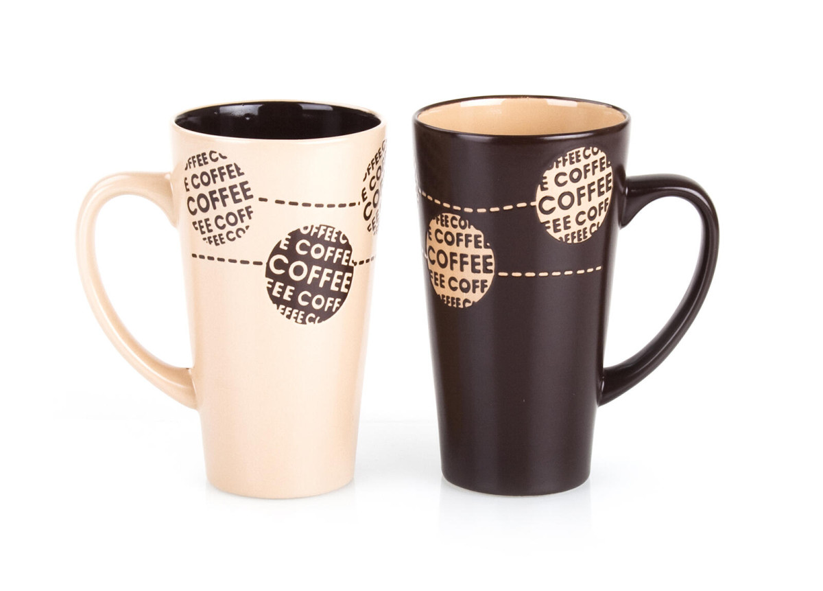 hrnek 450ml COFFEE mix barev keramický
