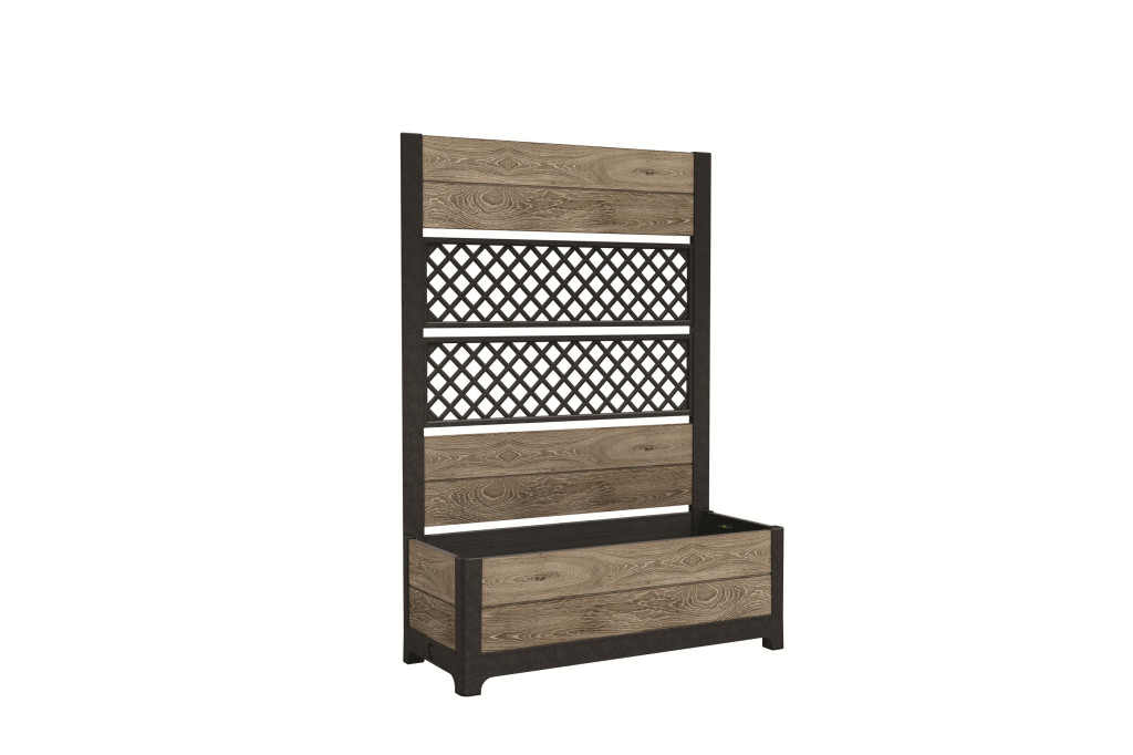 Keter květináč Deco Tulip 110 L 2 panely jasan