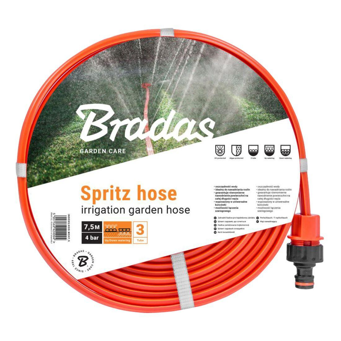 hadice rozstřik.plochá SPRITZ 1/2"  7,5m + spojky