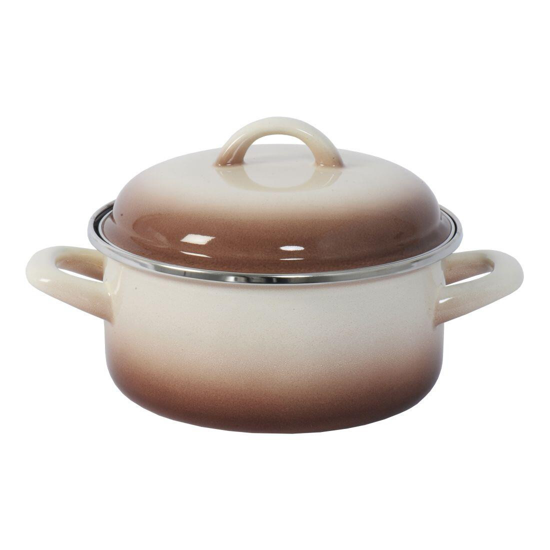 kastrol + poklice pr.16cm 1,5 l CAPUCCINO