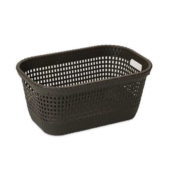 ALDOTRADE Prádelní koš na čisté prádlo Rattan 45l – bílá