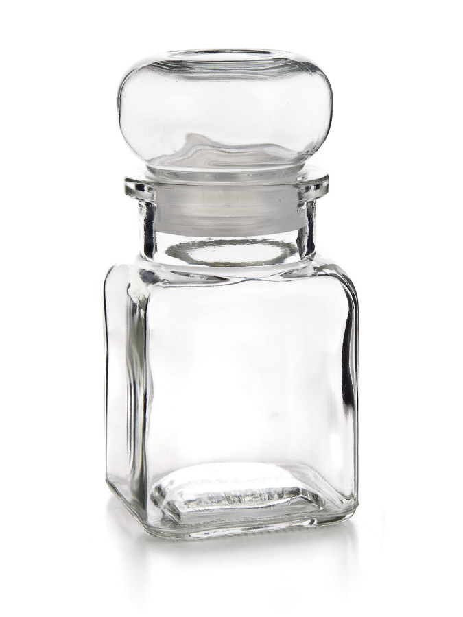 kořenka 150ml hran.s uzávěrem skl.