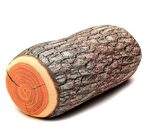 ALDOTRADE designový polštář - dřevěné poleno