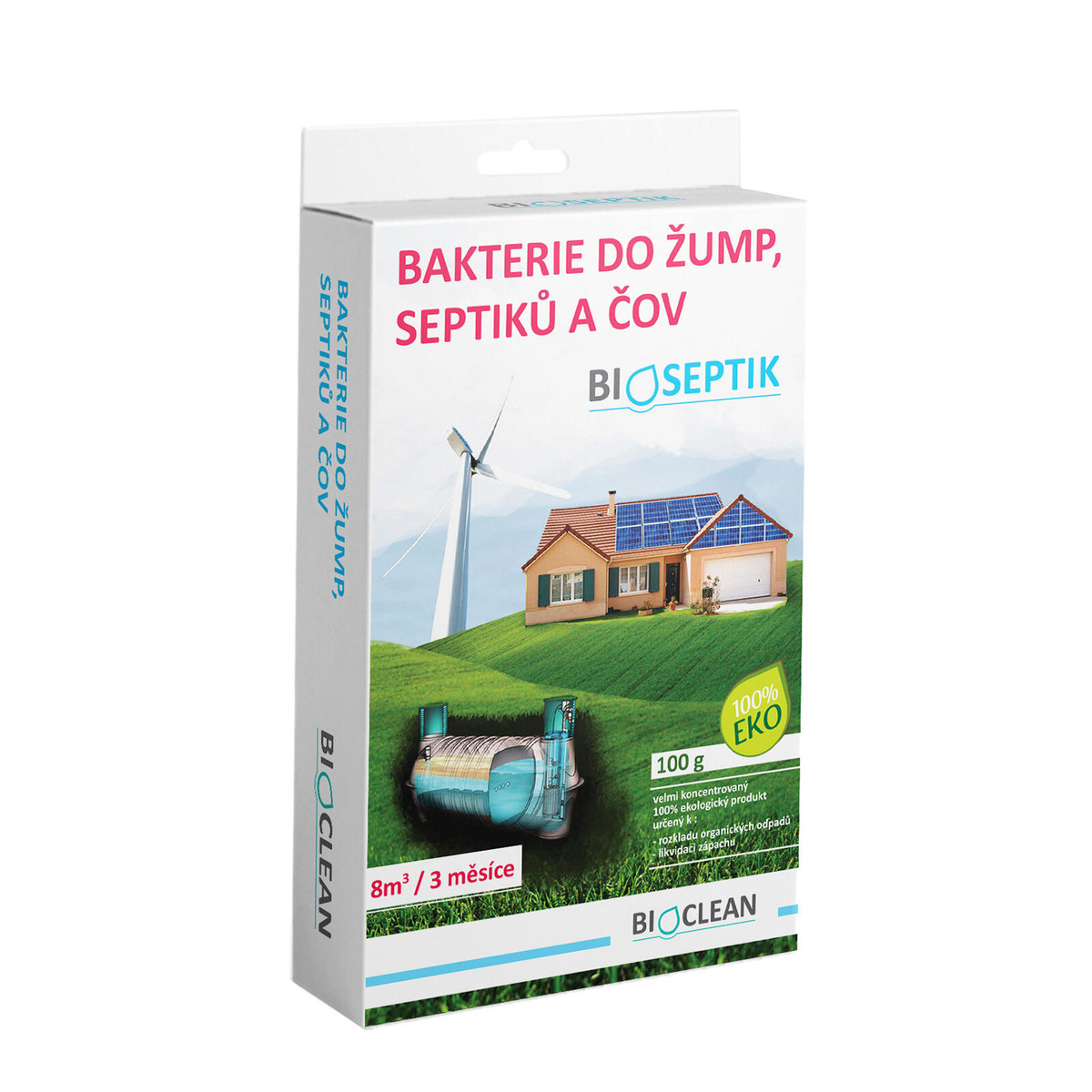 bakterie do žump, septiků, ČOV 100g Bioseptik