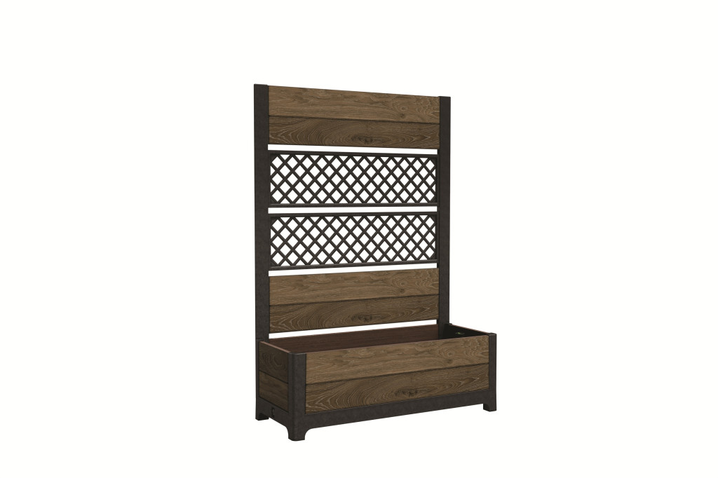 Keter květináč Deco Tulip 110 L 2 panely Ořech