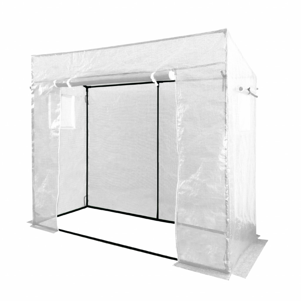 ALDOTRADE Fóliovník na rajčata velký bílá plachta 200x77x168/146cm