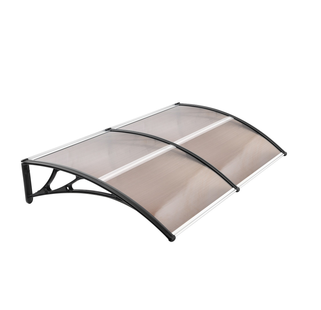 ALDOTRADE Dveřní vchodová stříška Standart 100x240cm – Čirá