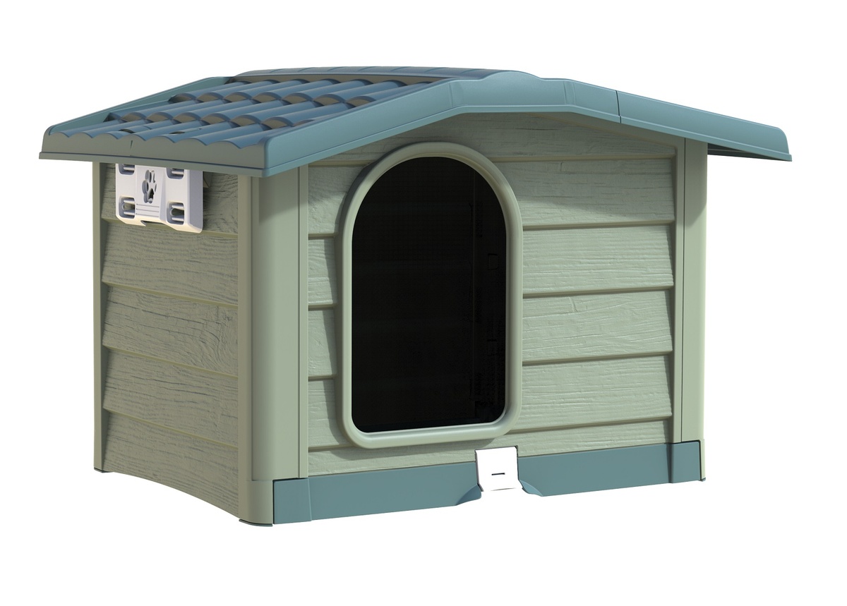ALDOTRADE Psí bouda Bungalow velká 110x94x77cm – zelená