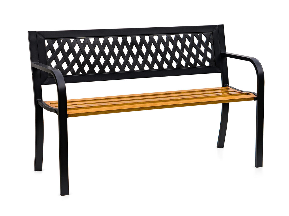 lavička zahradní LARNAKA 119x50x75cm ocel