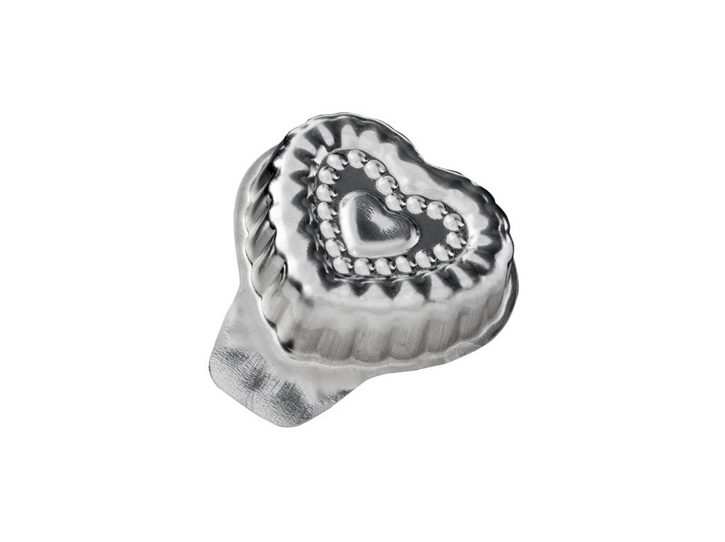 formička SRDÍČKO 40x35mm  (20ks)