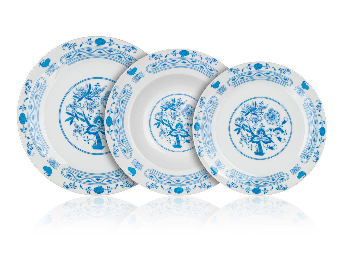 sada jídelní ONION 18díl. porcelánová BÍ