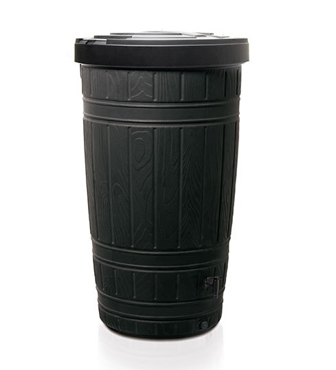 Prosperplast Woodcan sud na dešťovou vodu 265l – černá