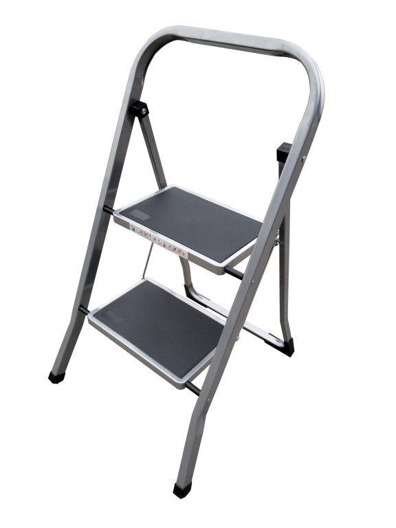 ALDOLINE Schůdky ocelové Stabilo NEW 2, šedý, 150 kg