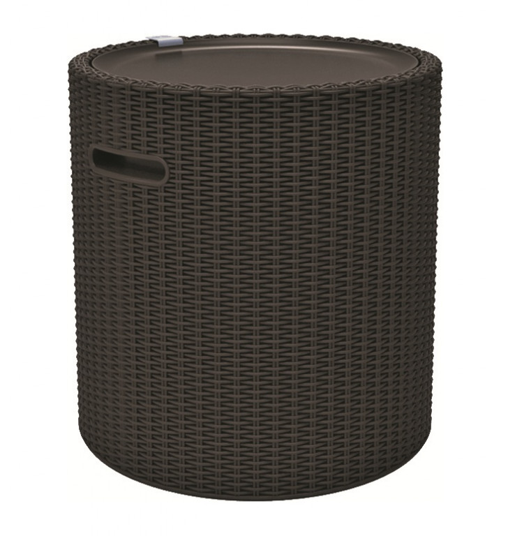 Keter Stůl Cool Stool 39L hnědá, 43,7x43,7x44,3 cm