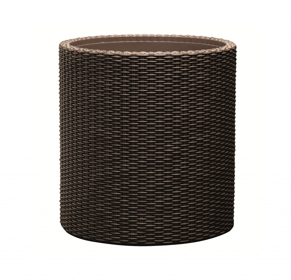 Keter Květináč Cylinder L 39L hnědá