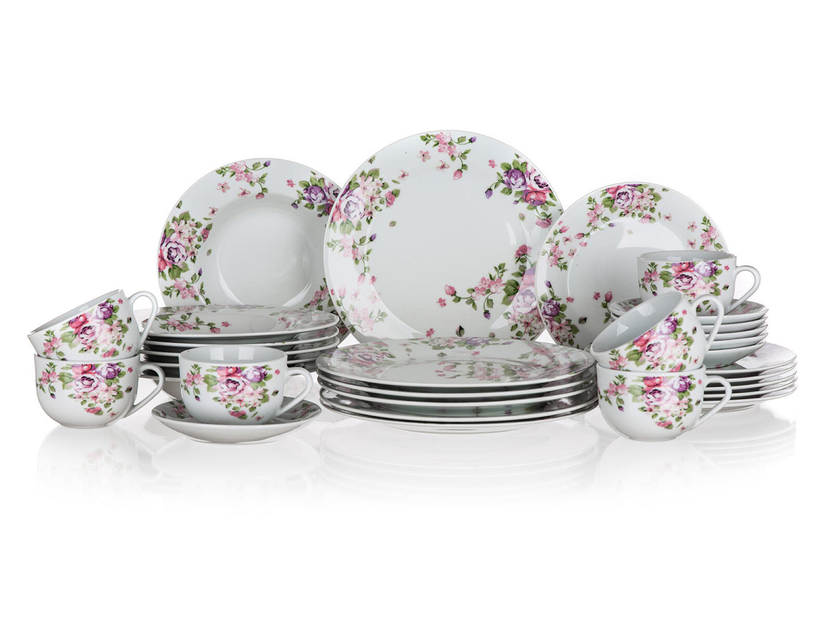 sada jídelní BEAUTY 30díl. porcelánová